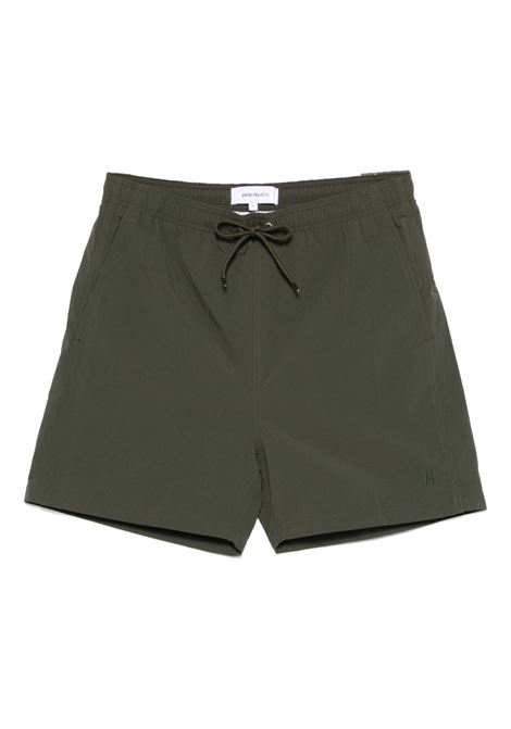 costume da bagno hauge recycled uomo verde oliva NORSE PROJECTS | N35-06068131